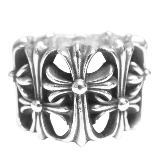 CHROME HEARTS クロムハーツ（原本無） セメタリークロス リング シルバー系 19号程度【中古】