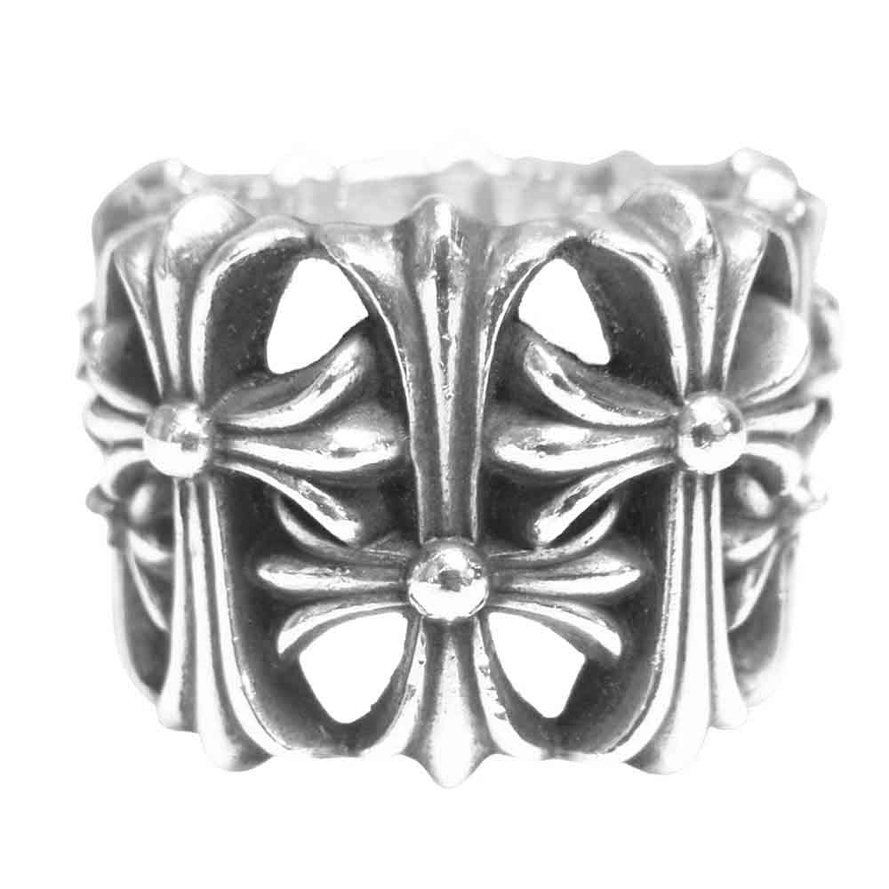 CHROME HEARTS クロムハーツ（原本無） セメタリークロス リング シルバー系 19号程度【中古】