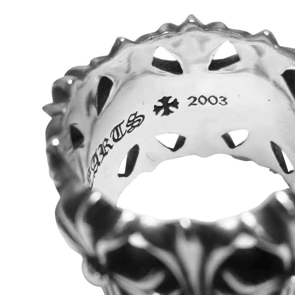 CHROME HEARTS クロムハーツ（原本無） セメタリークロス リング シルバー系 19号程度【中古】