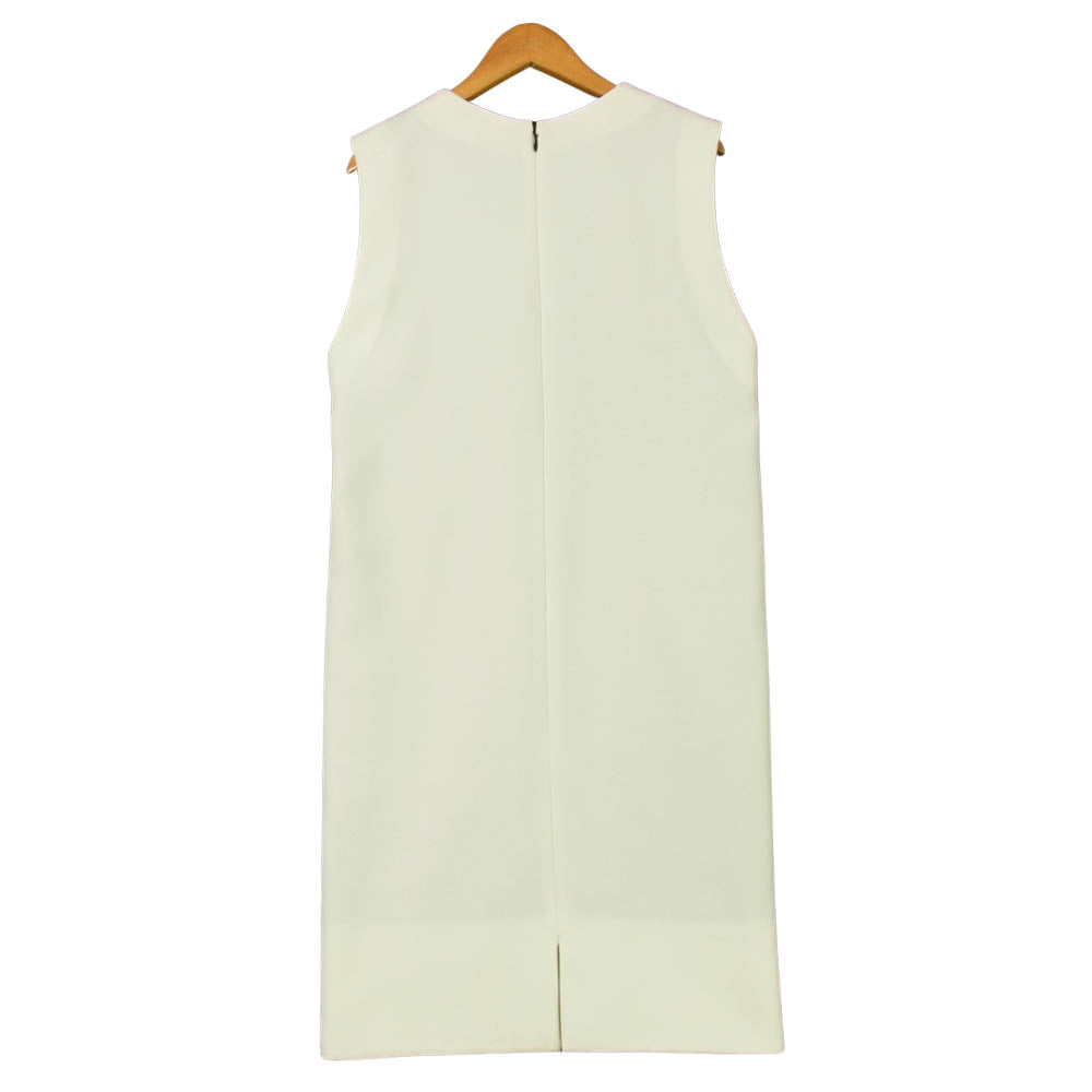 YOKO CHAN ヨーコチャン 17AW YCD-117-311 V-neck Hem Lace Dress Vネック ヘム レース ドレス ワンピース ホワイト系 ブラック系 38【美品】【中古】