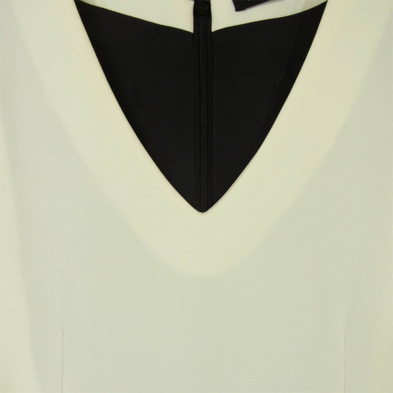 YOKO CHAN ヨーコチャン 17AW YCD-117-311 V-neck Hem Lace Dress Vネック ヘム レース ドレス ワンピース ホワイト系 ブラック系 38【美品】【中古】