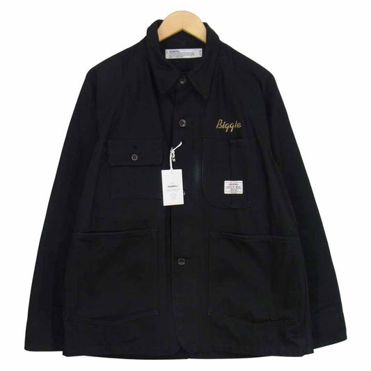 ダイリク 19AW J-3 American Dream Biggie ノンウォッシュ デニム カバーオール ブラック ブラック系 M【中古】