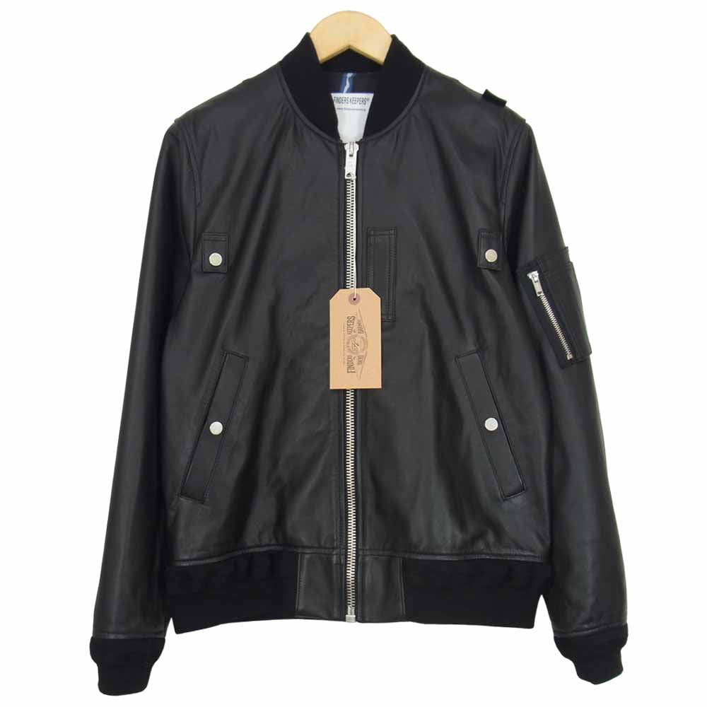 ファインダーズキーパーズ 40812505 FK-MA-1/LAMB ラムレザー ジャケット ブラック系 S【極上美品】【中古】