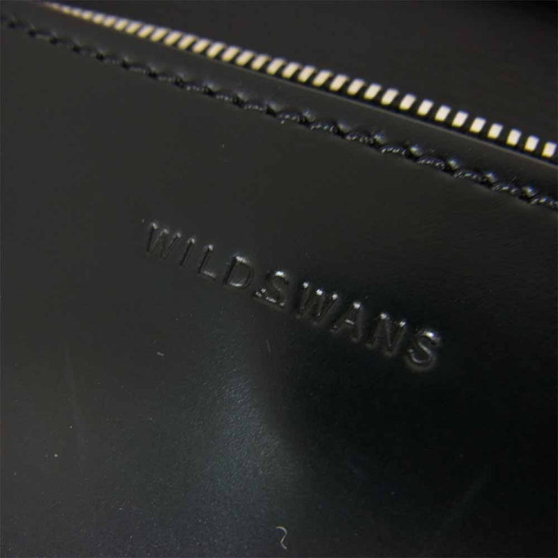 WILDSWANS ワイルドスワンズ WAVE ウェイブ シェルコードバン ウォレット ブラック ブラック系【中古】