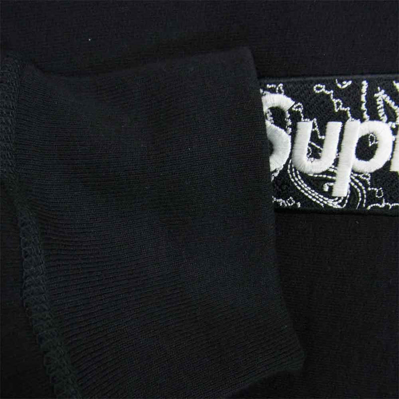 supreme bandana box logo Hooded black 黒