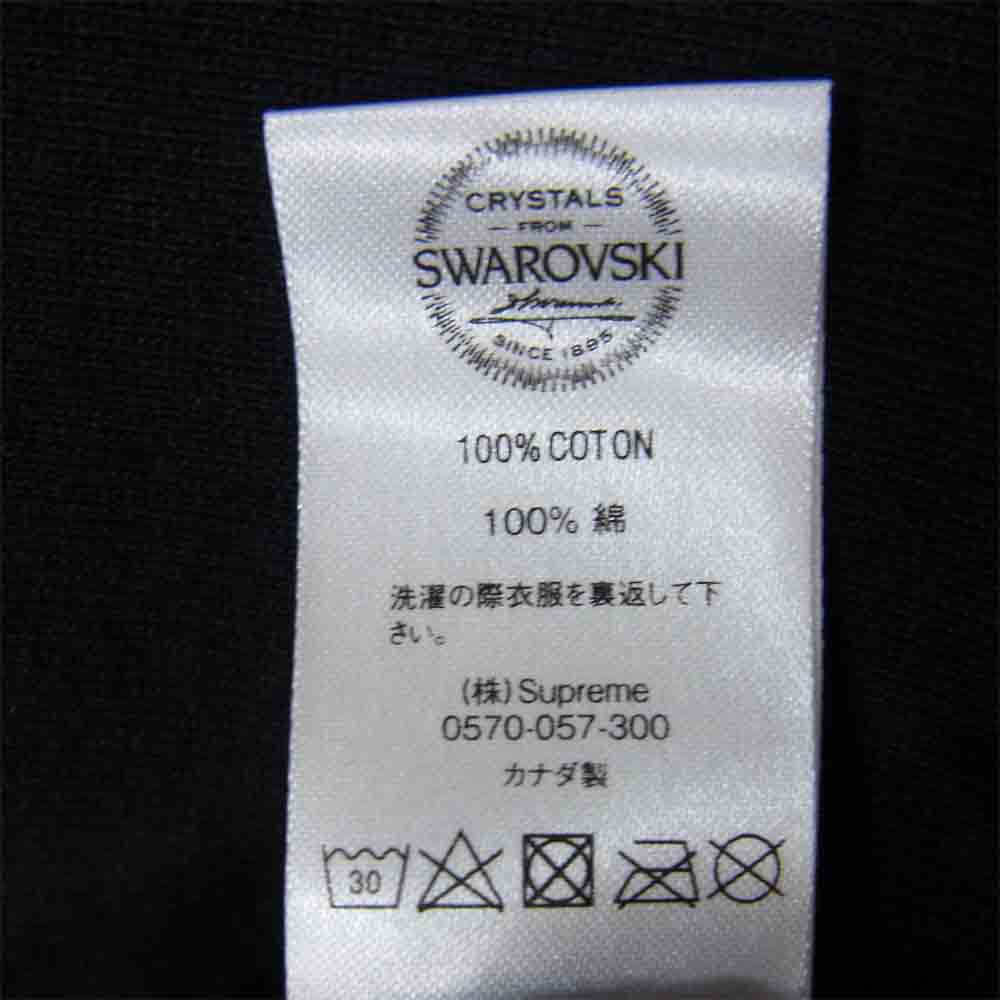 Supreme シュプリーム 19SS Swarovski スワロフスキー Box Logo Hooded Sweatshirt Hoodie ボックスロゴ パーカー  ブラック系 L【中古】