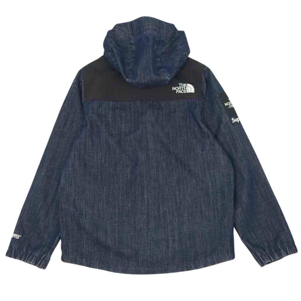 Supreme シュプリーム 15SS ノースフェイス THE NORTH FACE Denim Dot Shot Jacket デニム ドット ショット インディゴブルー系 ブラック系 M【中古】