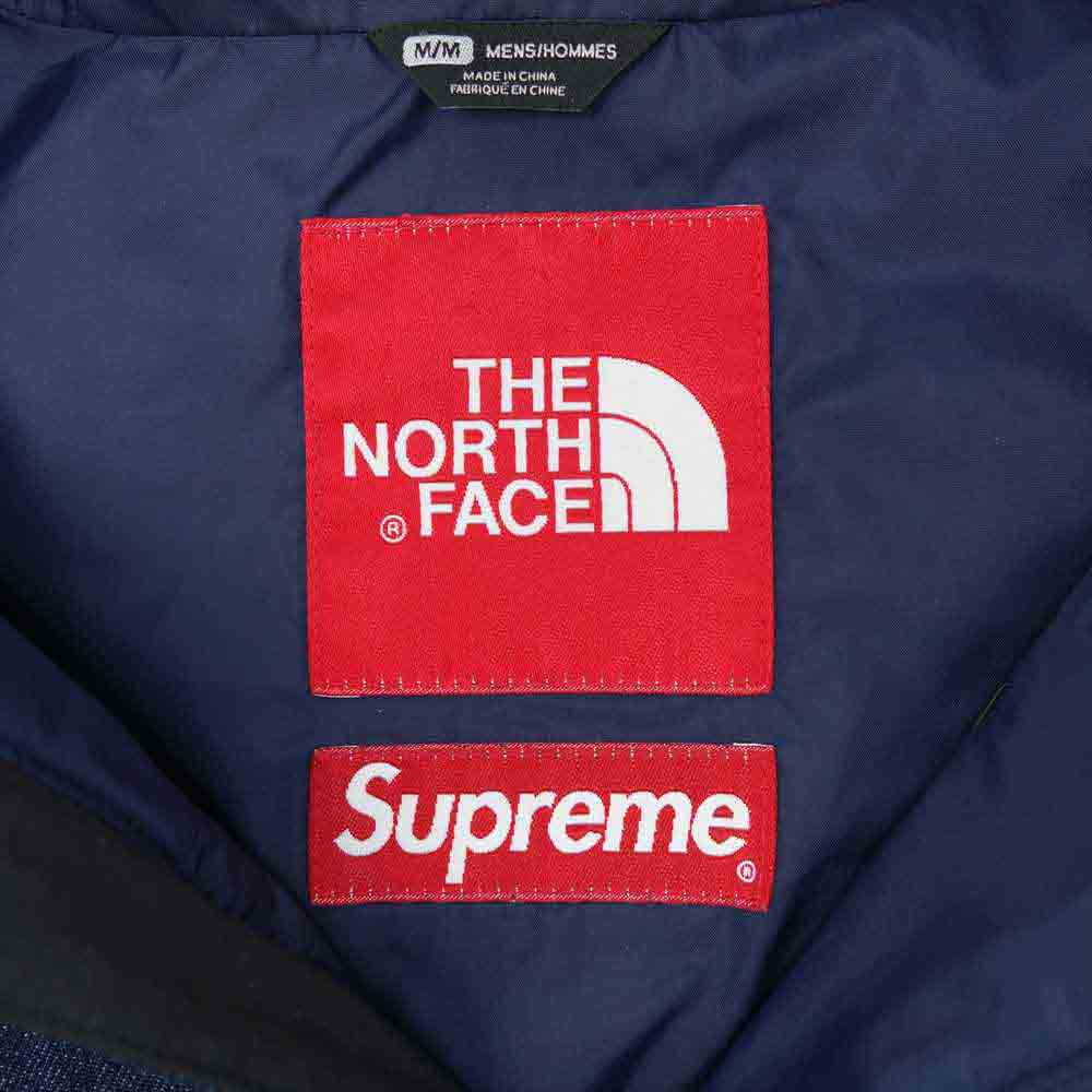 Supreme シュプリーム 15SS ノースフェイス THE NORTH FACE Denim Dot Shot Jacket デニム ドット ショット インディゴブルー系 ブラック系 M【中古】