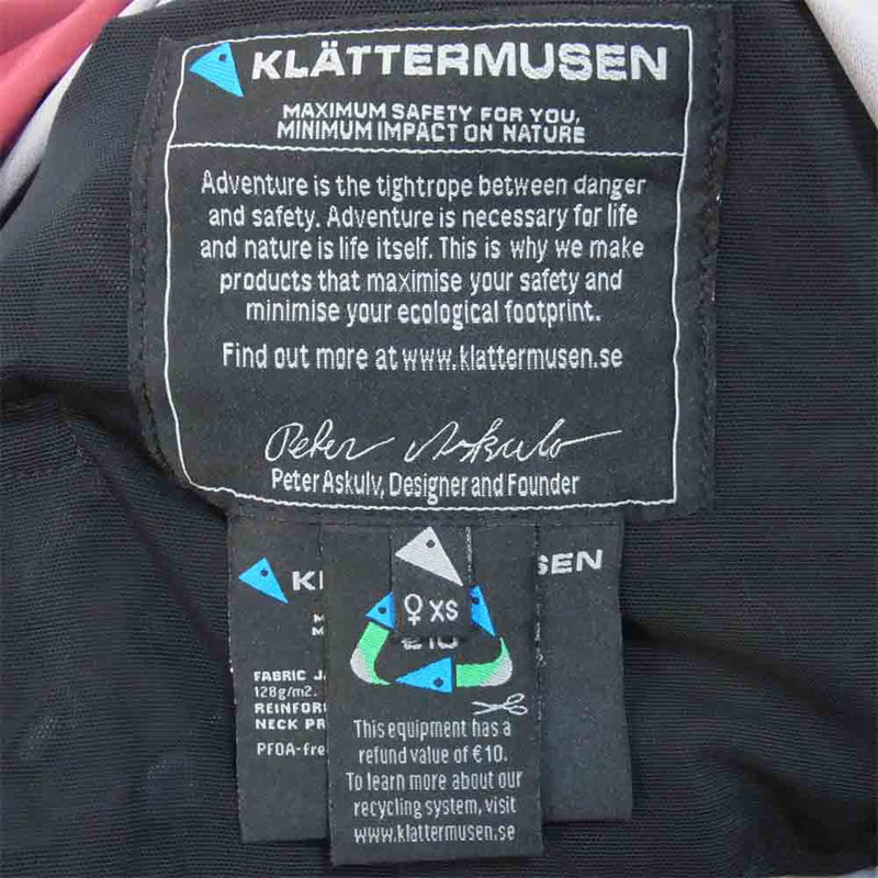 KLATTERMUSEN クレッタルムーセン 103581 Allgron Jacket Ws レディース アルグロン ジャケット BurntRusset XS【新古品】【未使用】【中古】