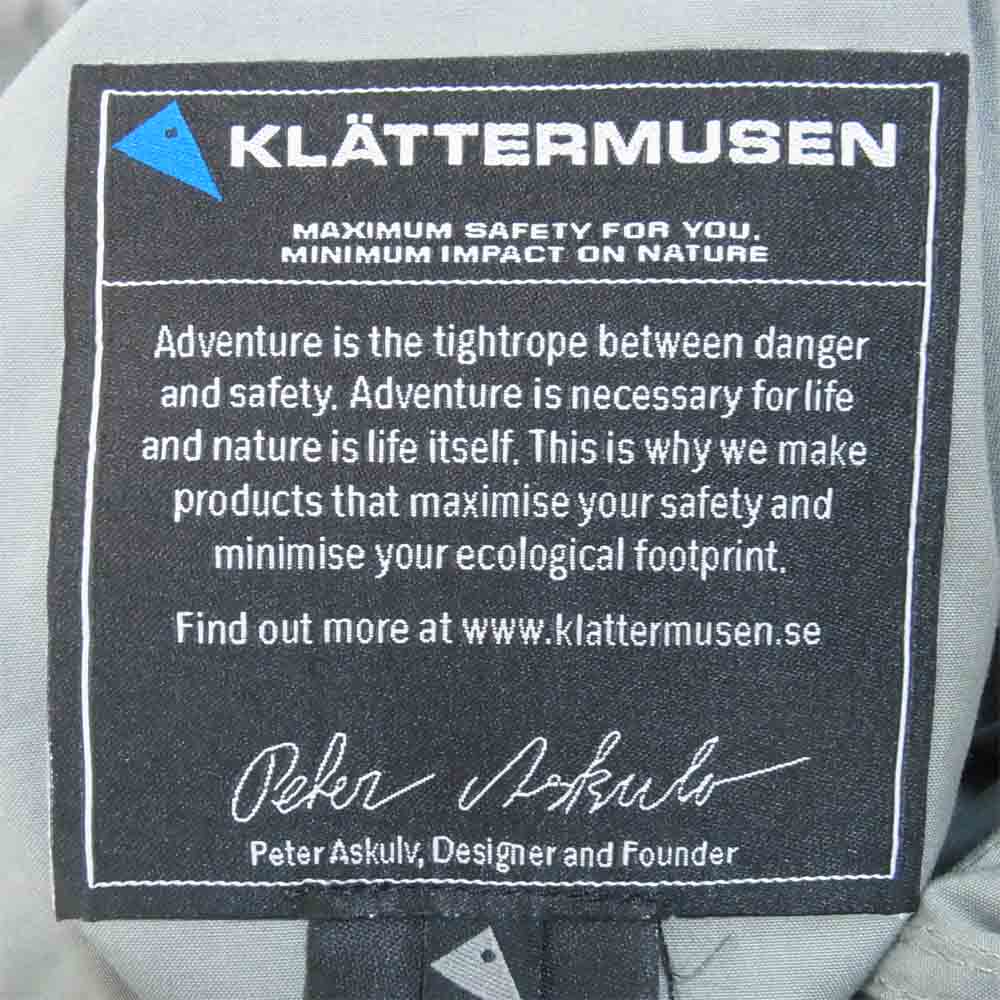 KLATTERMUSEN クレッタルムーセン Bilskirner Jacket Ws ビルスキルナー マウンテン パーカー ジャケット レディース グレー系 XXS【新古品】【未使用】【中古】