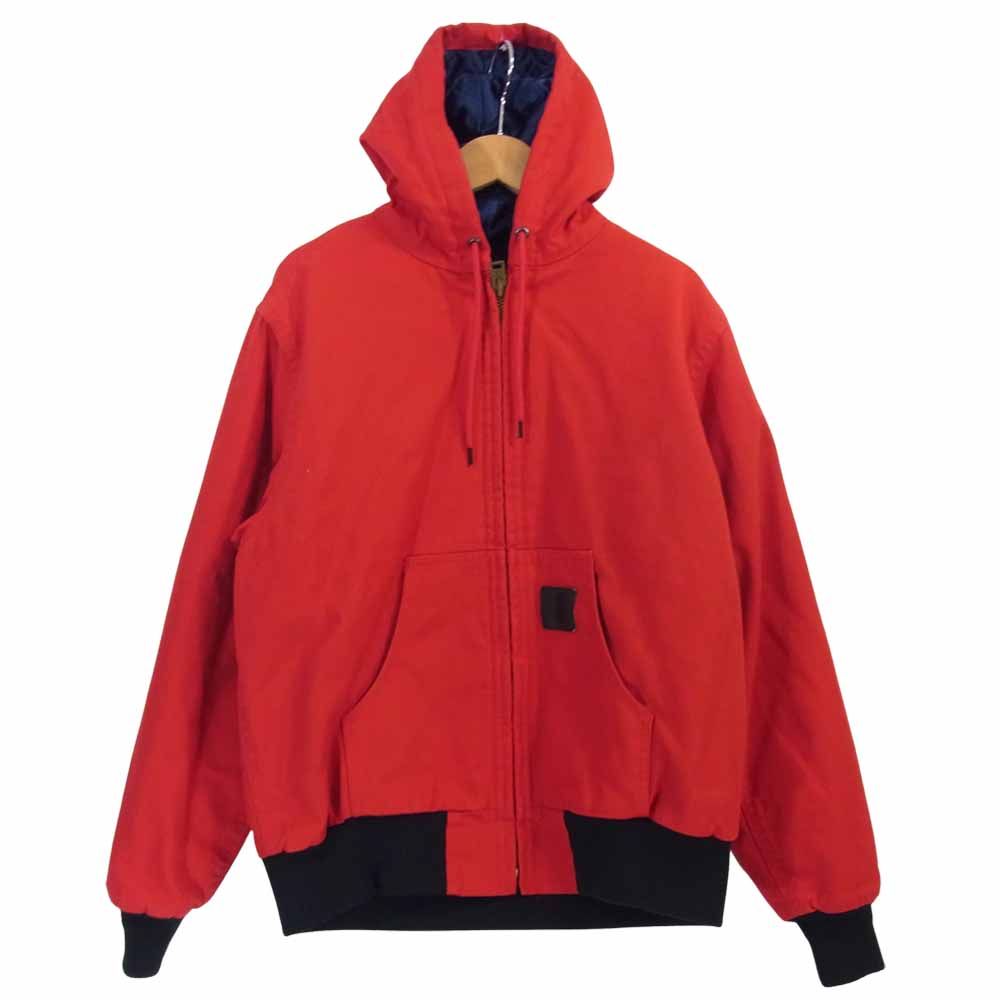 スリーフェイス フード付き ジップアップ ジャケット レッド系 S【中古】