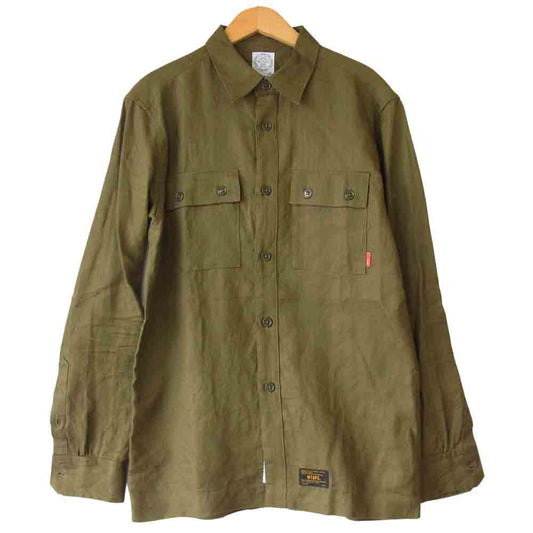 WTAPS ダブルタップス 151LTDT-SHM04 SAFARI L/S サファリ ジャケット カーキ系 M【美品】【中古】