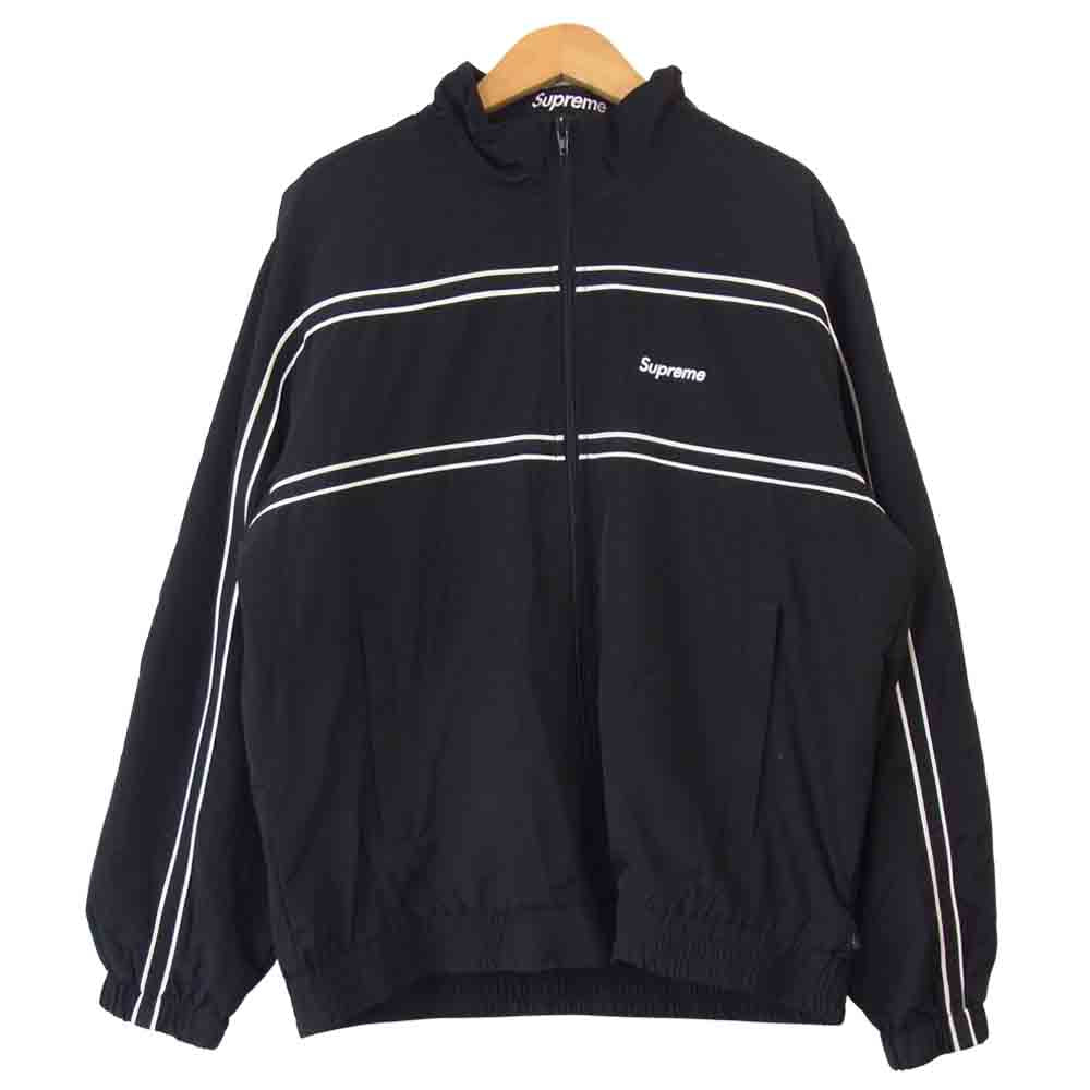 Supreme シュプリーム 17AW Piping Track Jacket パイピング トラック ジャケット ブラック系 S【中古】