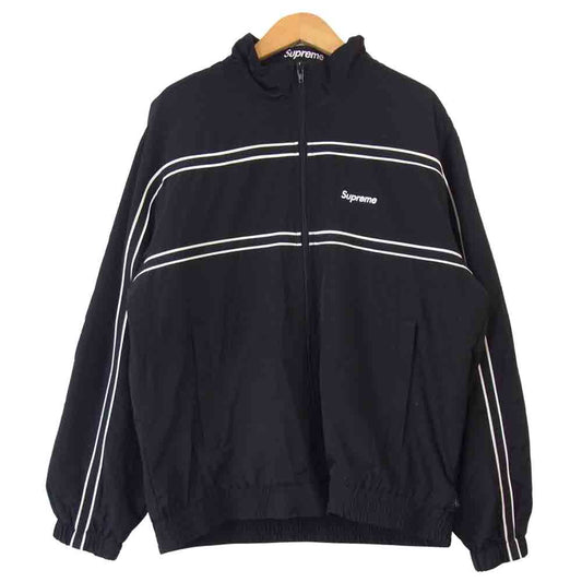 Supreme シュプリーム 17AW Piping Track Jacket パイピング トラック ジャケット ブラック系 S【中古】