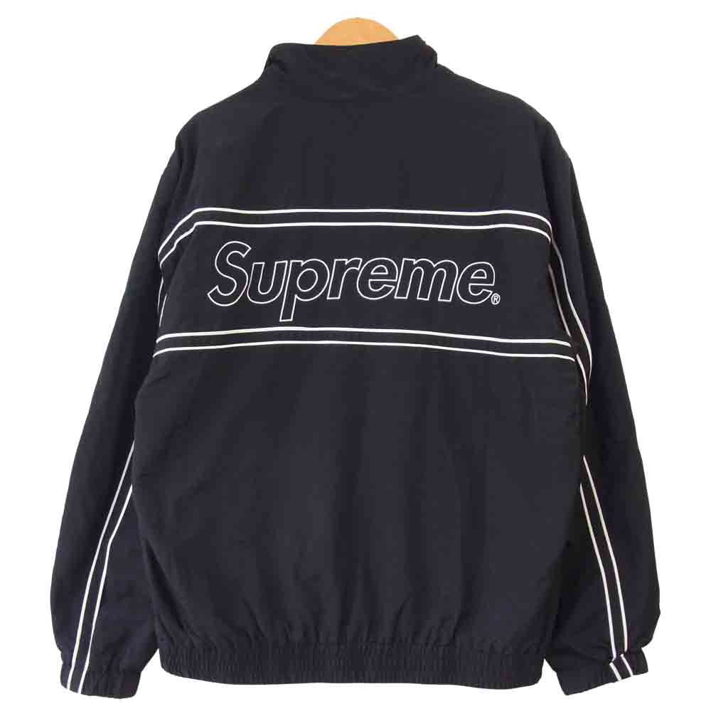 Supreme シュプリーム 17AW Piping Track Jacket パイピング トラック ジャケット ブラック系 S【中古】