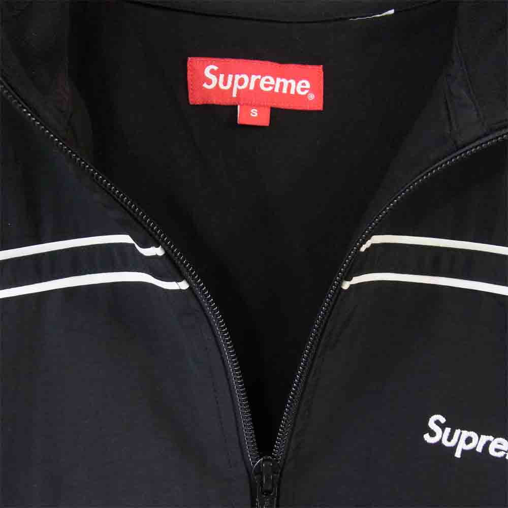 Supreme シュプリーム 17AW Piping Track Jacket パイピング トラック ジャケット ブラック系 S【中古】