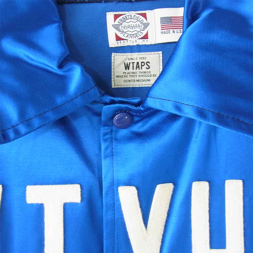 WTAPS ダブルタップス 142EJEJD-JKM01 VINTAGE SATIN WINDBREAKER JACKET サテン ウィンドブレーカー ジャケット ブルー系 M【中古】