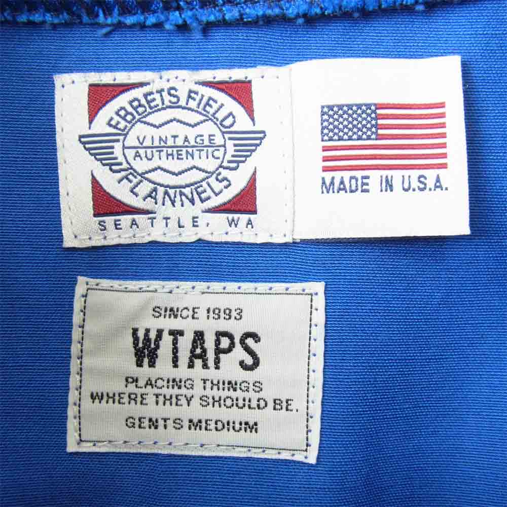WTAPS ダブルタップス 142EJEJD-JKM01 VINTAGE SATIN WINDBREAKER JACKET サテン ウィンドブレーカー ジャケット ブルー系 M【中古】