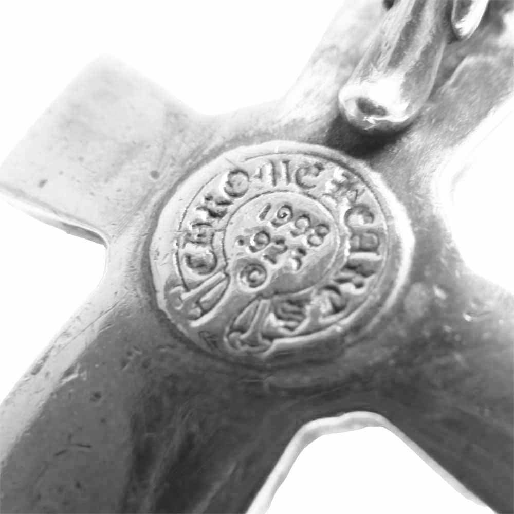 CHROME HEARTS クロムハーツ（原本無） SMALL VULCAN CROSS スモール バルカン クロス シルバー系【中古】