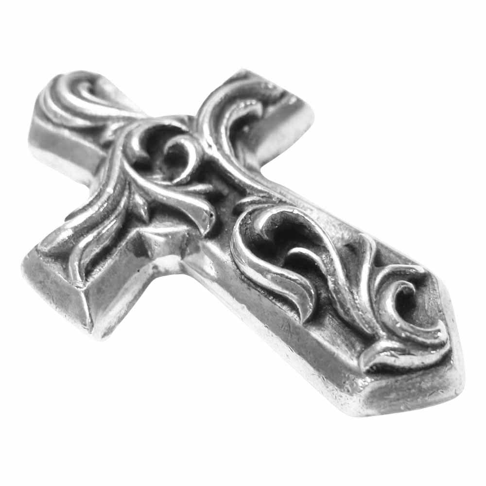 CHROME HEARTS クロムハーツ（原本無） SMALL VULCAN CROSS スモール バルカン クロス シルバー系【中古】