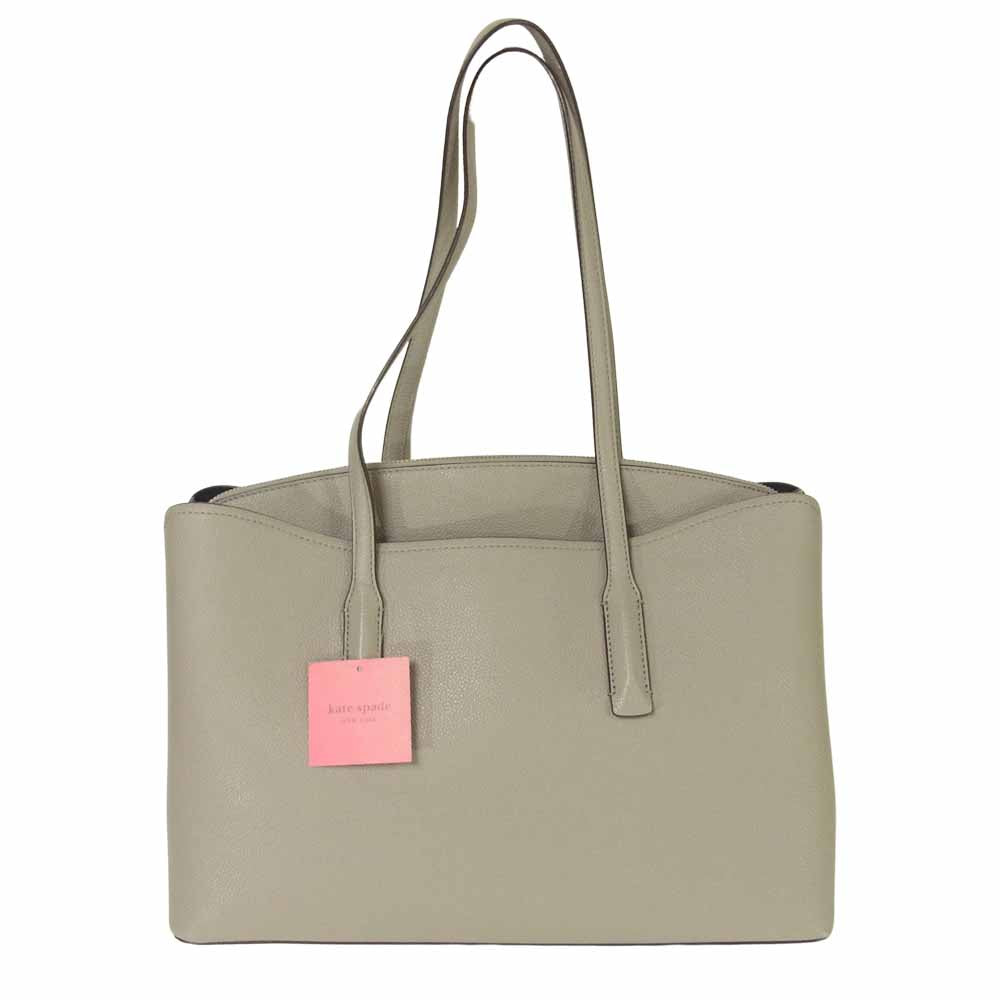 Kate Spade ケイトスペード PXRUA717  訳有 未使用 マルゴー ラージ ワーク トート ショルダー バッグ 2way グレー系【新古品】【未使用】【中古】