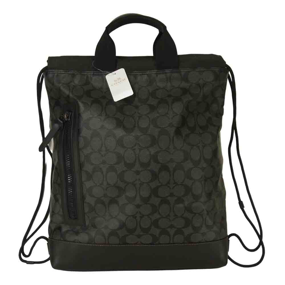 COACH コーチ STAR WARS スターウォーズ F84712 ドローストリング リュックサック ブラック系 グレー系【新古品】【未使用】【中古】