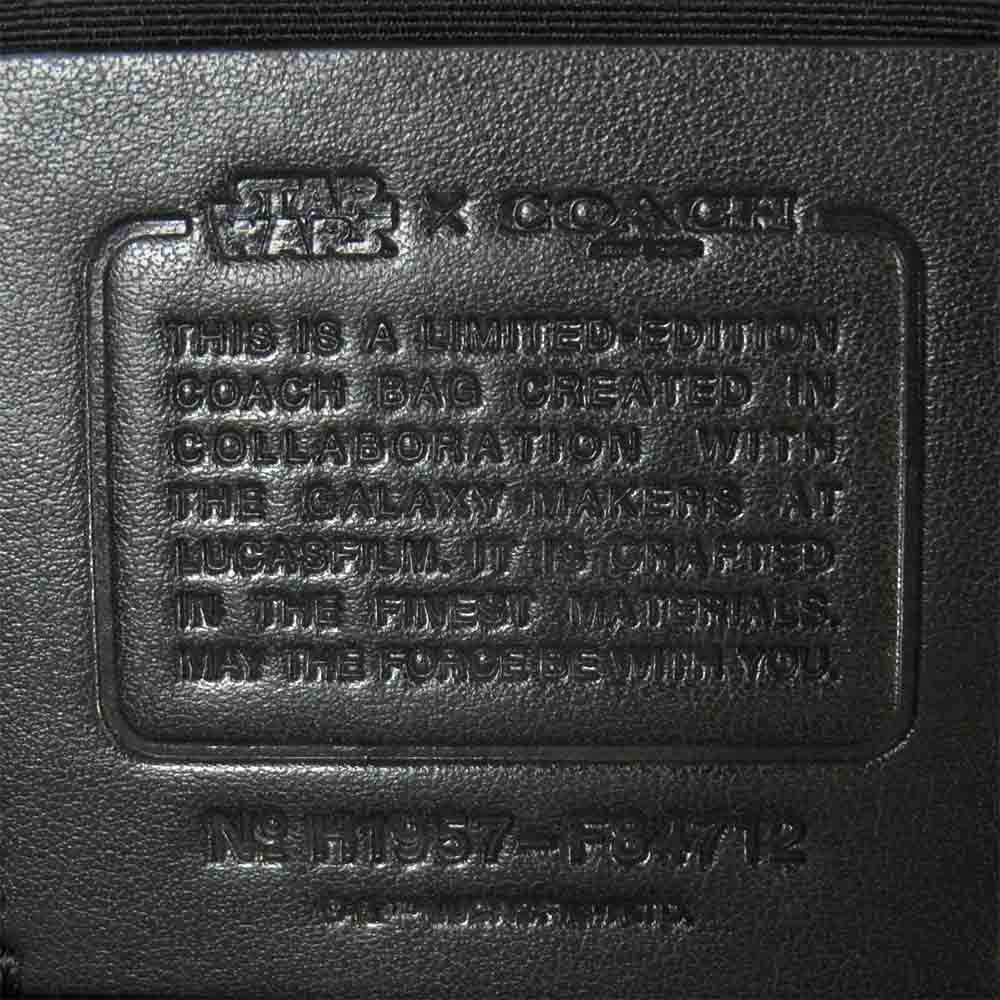 COACH コーチ STAR WARS スターウォーズ F84712 ドローストリング リュックサック ブラック系 グレー系【新古品】【未使用】【中古】