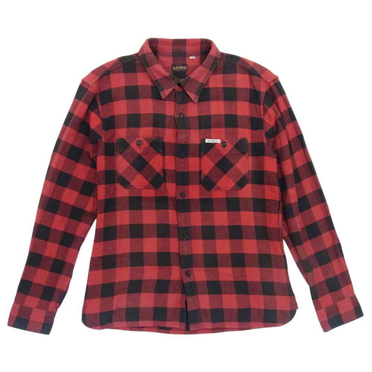 THE FLAT HEAD ザフラットヘッド バッファロー チェック シャツ 長袖シャツ レッド系 40【中古】