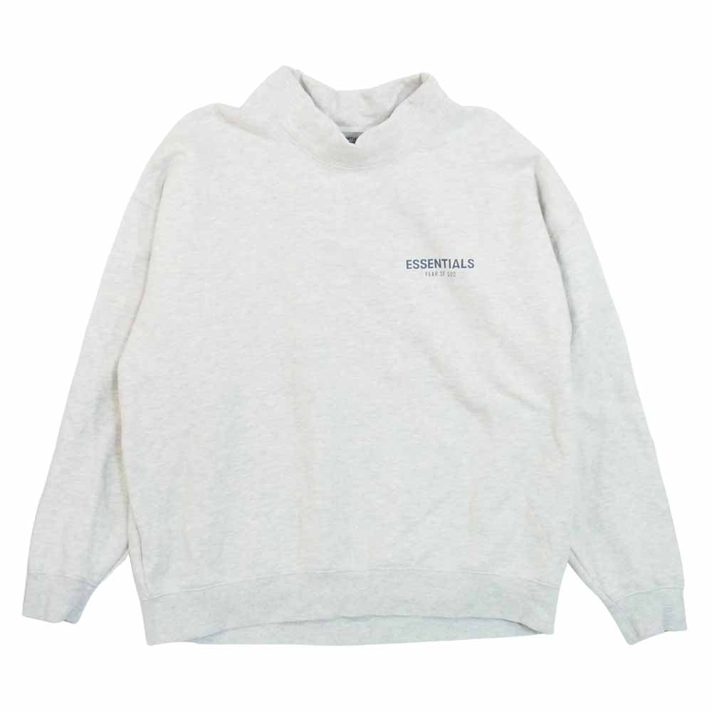 FEAR OF GOD フィアオブゴッド ESSENTIALS MOCK NECK FLEECE モックネック フリース スウェット オートミール XXL【中古】