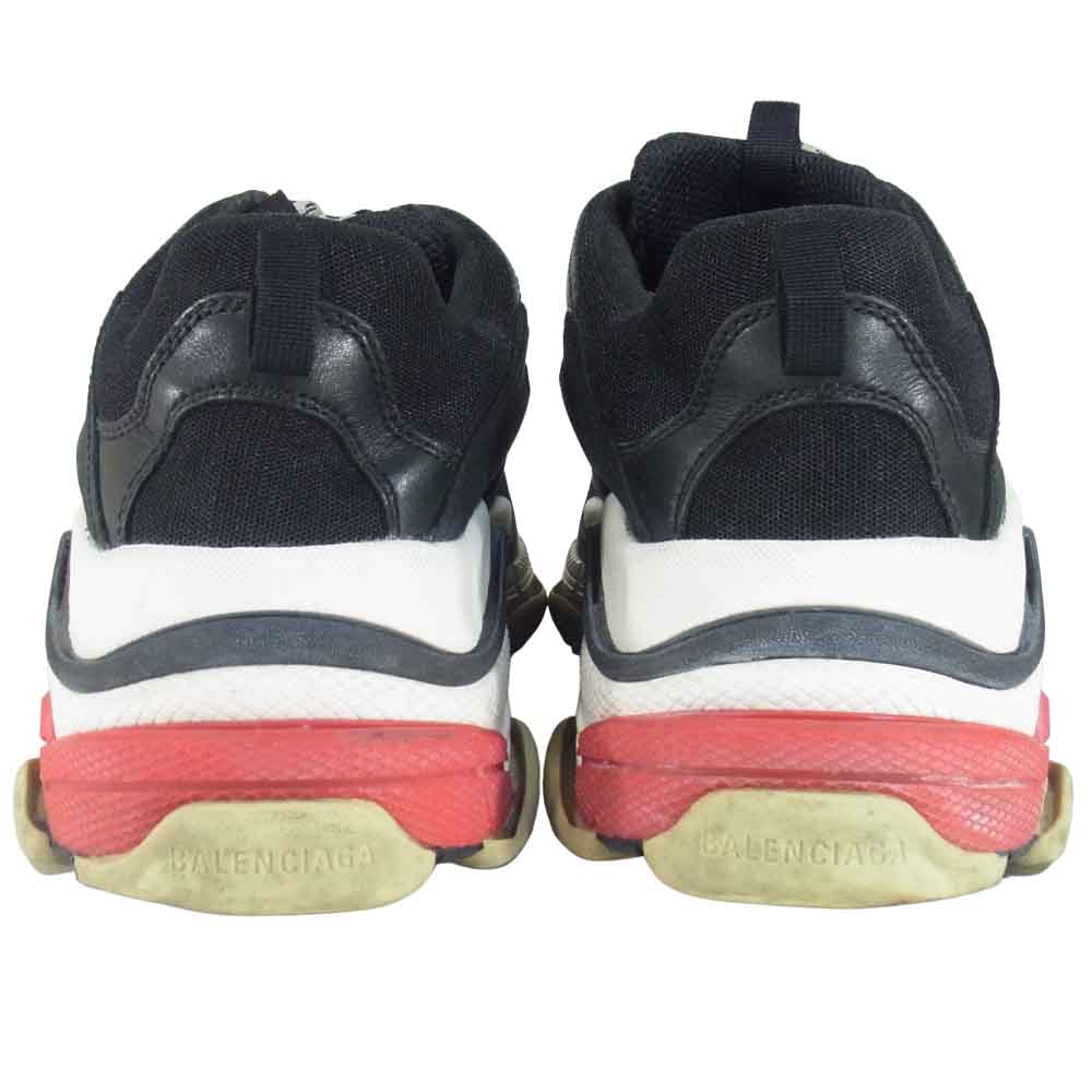 BALENCIAGA バレンシアガ 19AW 533882 TRIPLE S TRAINER トリプルS レザー スニーカー ブラック系 29cm【中古】
