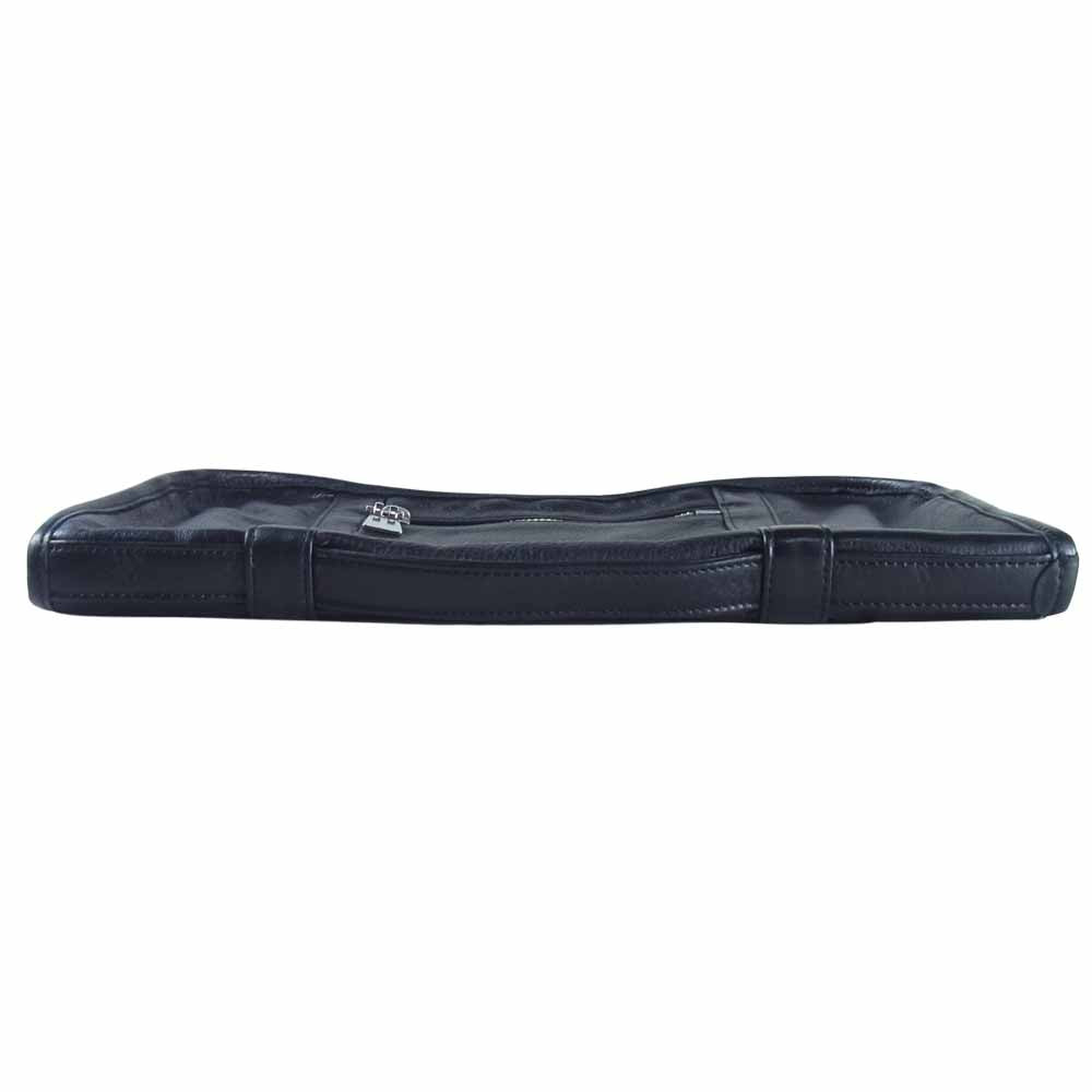 aniary アニアリ Antique Leather アンティークレザー マルチケース クラッチ バッグ  ブラック系【中古】