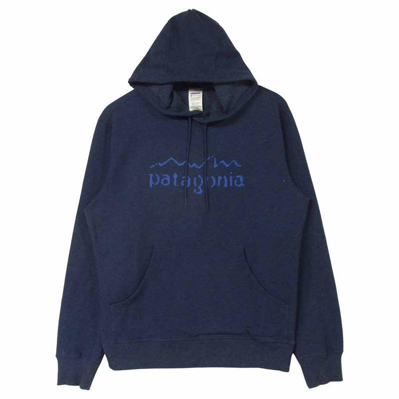 patagonia パタゴニア FA13 26711 Hooded Monk Sweatshirt スウェット プルオーバー パーカー ネイビー系 S【中古】