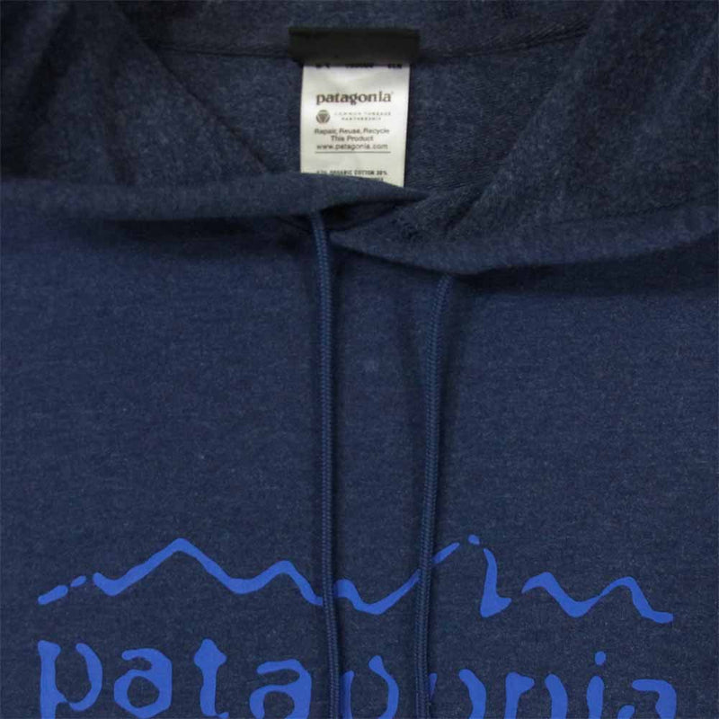 patagonia パタゴニア FA13 26711 Hooded Monk Sweatshirt スウェット プルオーバー パーカー ネイビー系 S【中古】