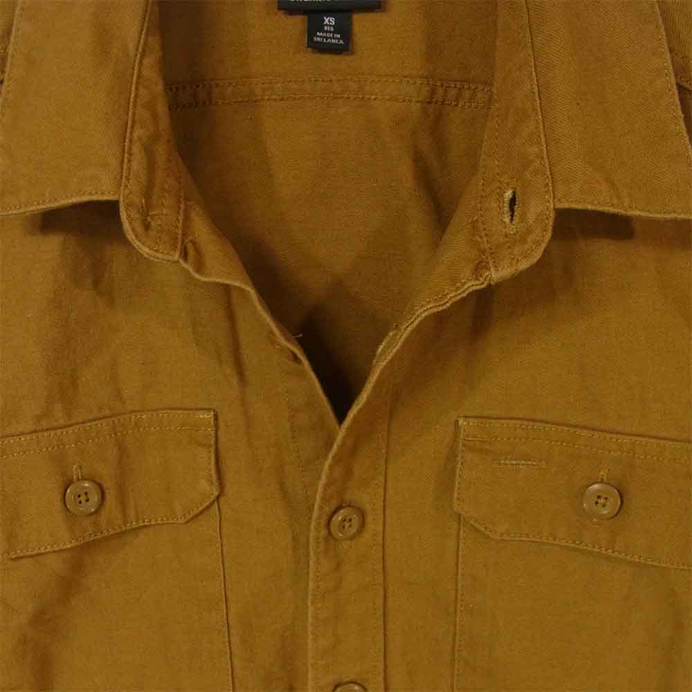 patagonia パタゴニア FA15 53795 WORKWEAR SHIRT ワークウェア 長袖 シャツ スリランカ製 ブラウン系 XS【中古】