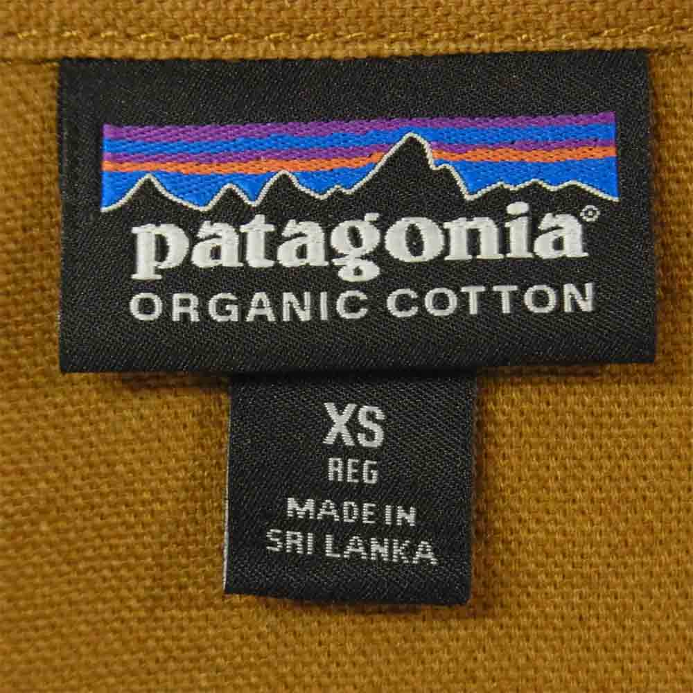 patagonia パタゴニア FA15 53795 WORKWEAR SHIRT ワークウェア 長袖 シャツ スリランカ製 ブラウン系 XS【中古】