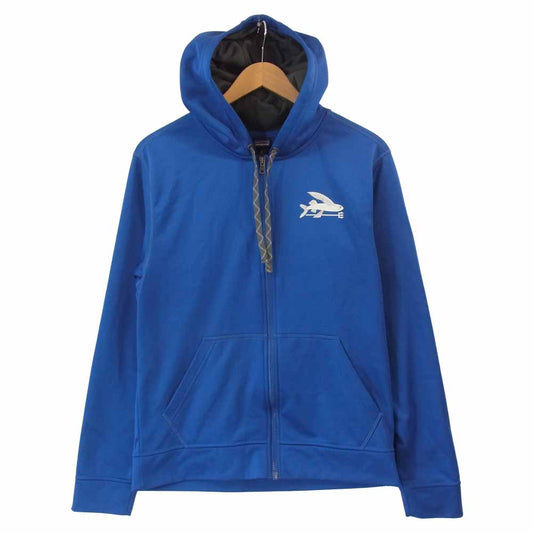 patagonia パタゴニア SP18 292713 Small Flying Fish PolyCyclu Full-Zip Hoody フライング フィッシュ ポリサイクル パーカー フリース ブルー系 S【中古】