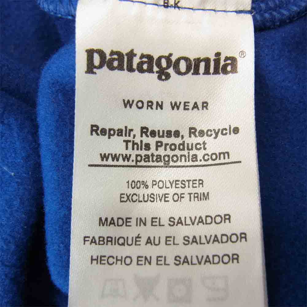 patagonia パタゴニア SP18 292713 Small Flying Fish PolyCyclu Full-Zip Hoody フライング フィッシュ ポリサイクル パーカー フリース ブルー系 S【中古】