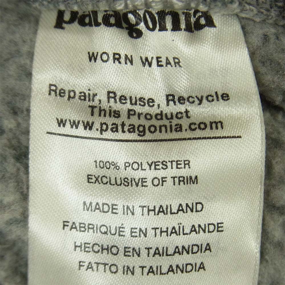patagonia パタゴニア FA19 25840 Better Sweater Fleece Shirt Jacket ベター セーター シャツ ジャケット グレー系 S【中古】