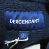 DESCENDANT ディセンダント 171ATDS-CSM01 BOX HOODED SWEAT SHIRT フード スウェット パーカー ブラック系 2【新古品】【未使用】【中古】