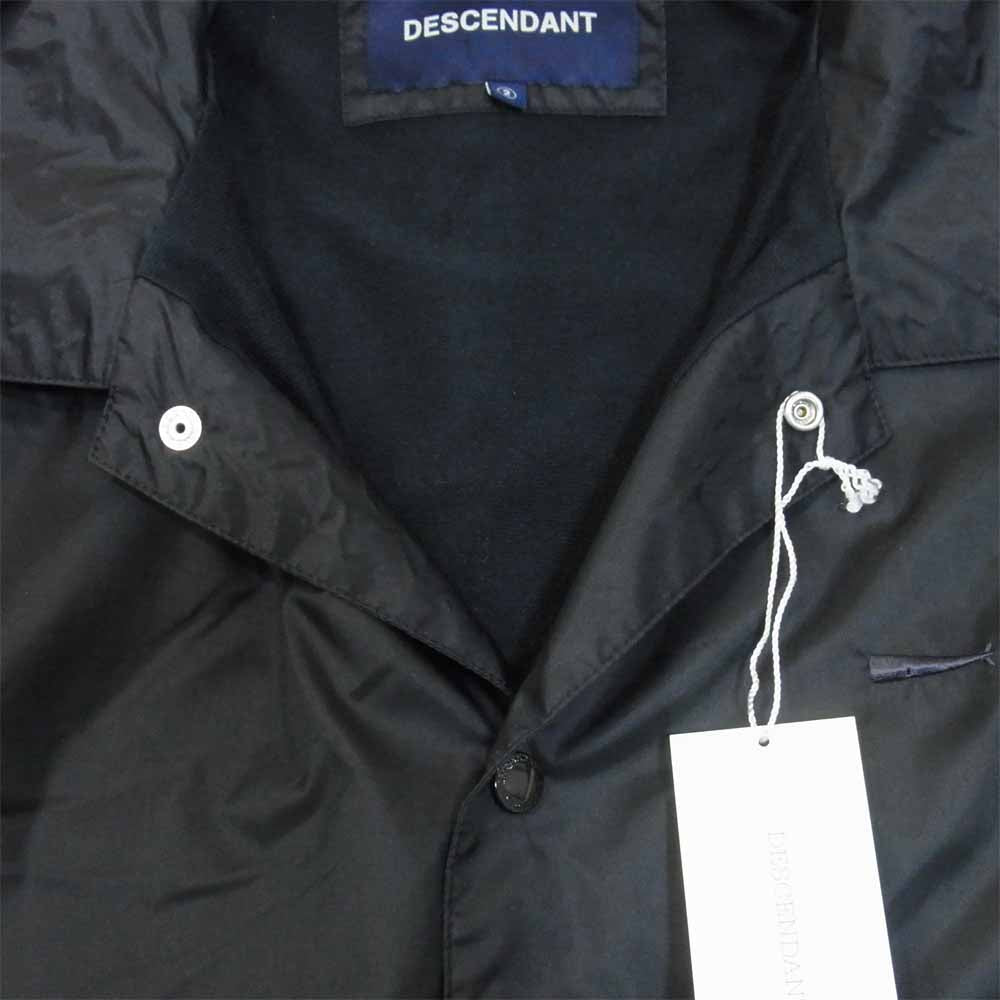 DESCENDANT ディセンダント 181TQDS-JKM02 PE NYLON JACKET ナイロン コーチ ジャケット ブラック系 M【新古品】【未使用】【中古】