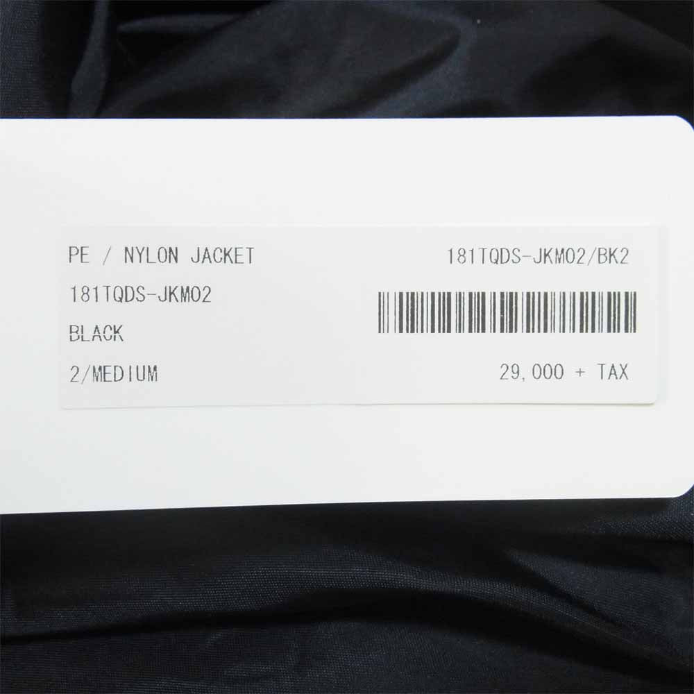 DESCENDANT ディセンダント 181TQDS-JKM02 PE NYLON JACKET ナイロン コーチ ジャケット ブラック系 M【新古品】【未使用】【中古】