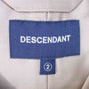 DESCENDANT ディセンダント 21SS 211TQDS-SHM03 PIER SATIN SS SHIRT サテン レーヨン 開襟 シャツ ピンク系 2【中古】