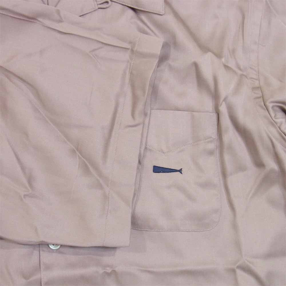 DESCENDANT ディセンダント 21SS 211TQDS-SHM03 PIER SATIN SS SHIRT サテン レーヨン 開襟 シャツ ピンク系 2【中古】
