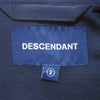 DESCENDANT ディセンダント 211TQDS-SHM06 ACHIEVE RAYON SS SHIRT Ce jour est toi アーカイブ レーヨン シャツ ネイビー系 2【極上美品】【中古】