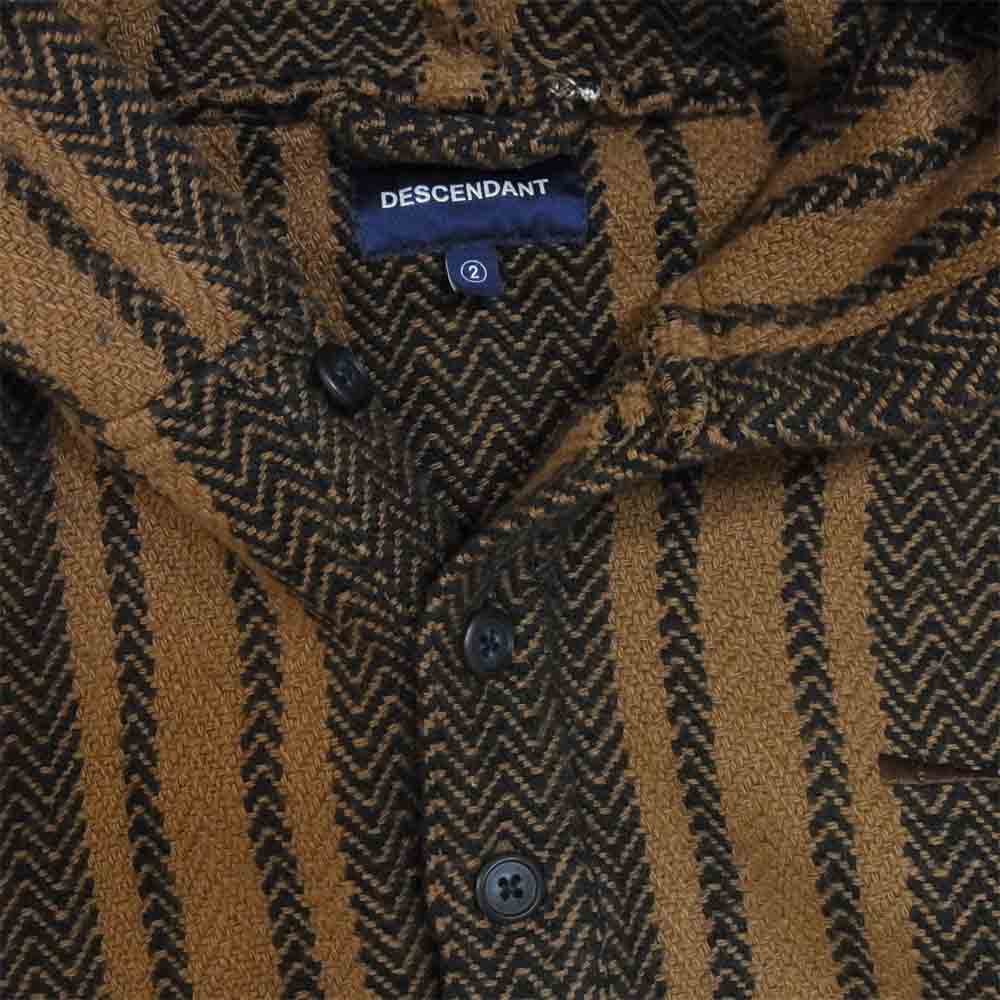 DESCENDANT ディセンダント 201BRDS-SHM05 BAJA HOODED LS SHIRT バハ メキシカン パーカー ブラウン系 2【中古】