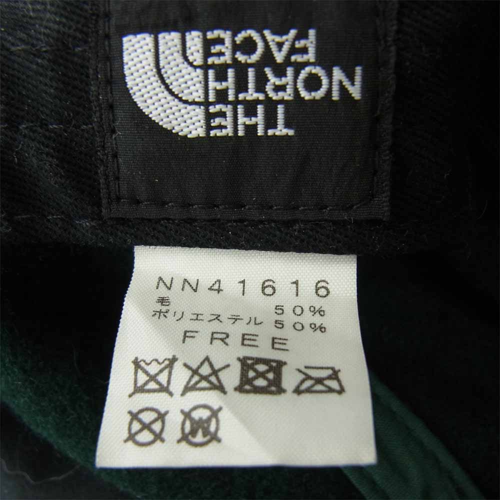 THE NORTH FACE ノースフェイス NN41616 TNF Logo Flannel Cap ロゴ フランネル キャップ グリーン系 F【中古】