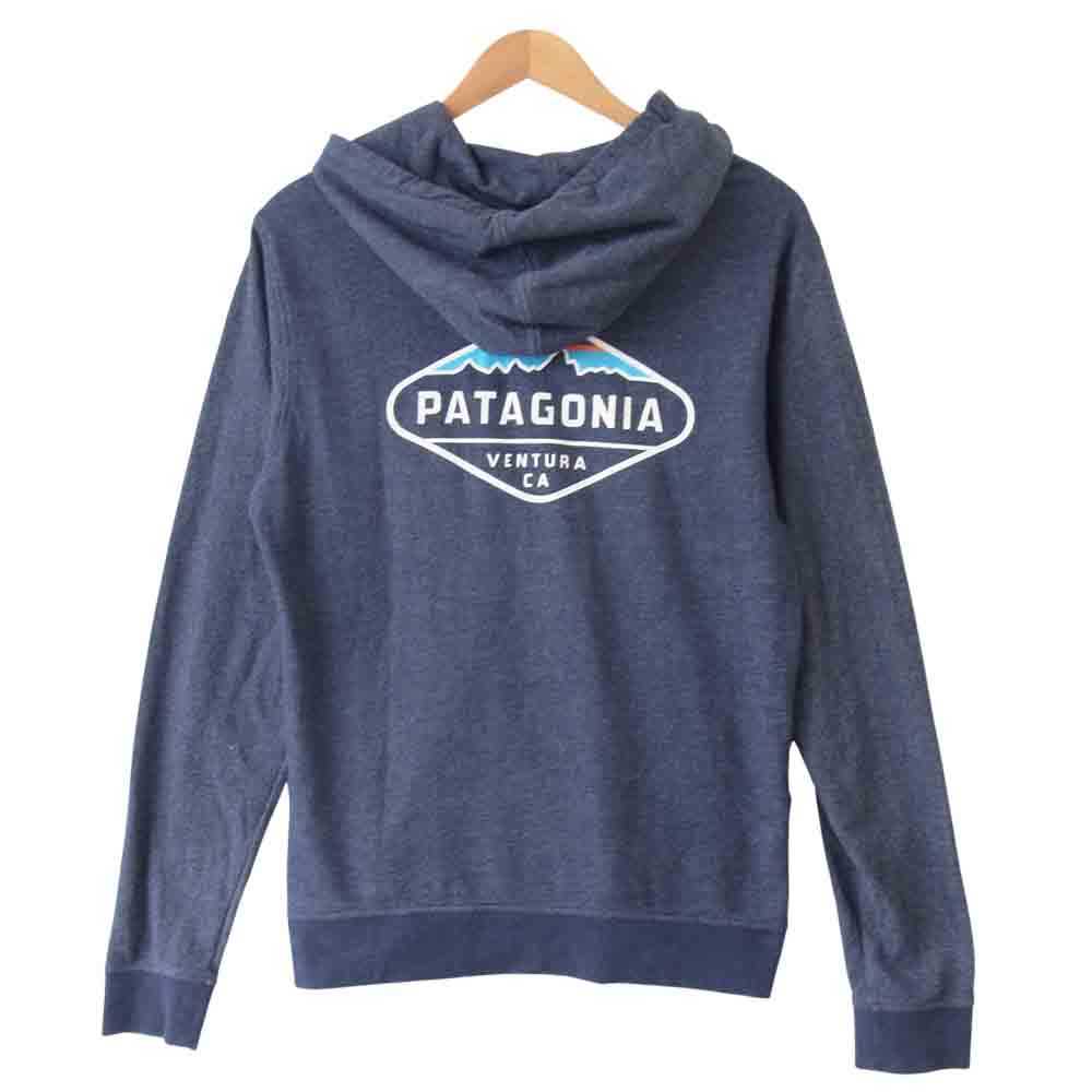 patagonia パタゴニア SP16 39431 FITZ ROY CREST LW FULL ZIPHOODY  フィッツロイ? クレスト ライトウェイト フルジップフーディ ネイビー系 S【中古】