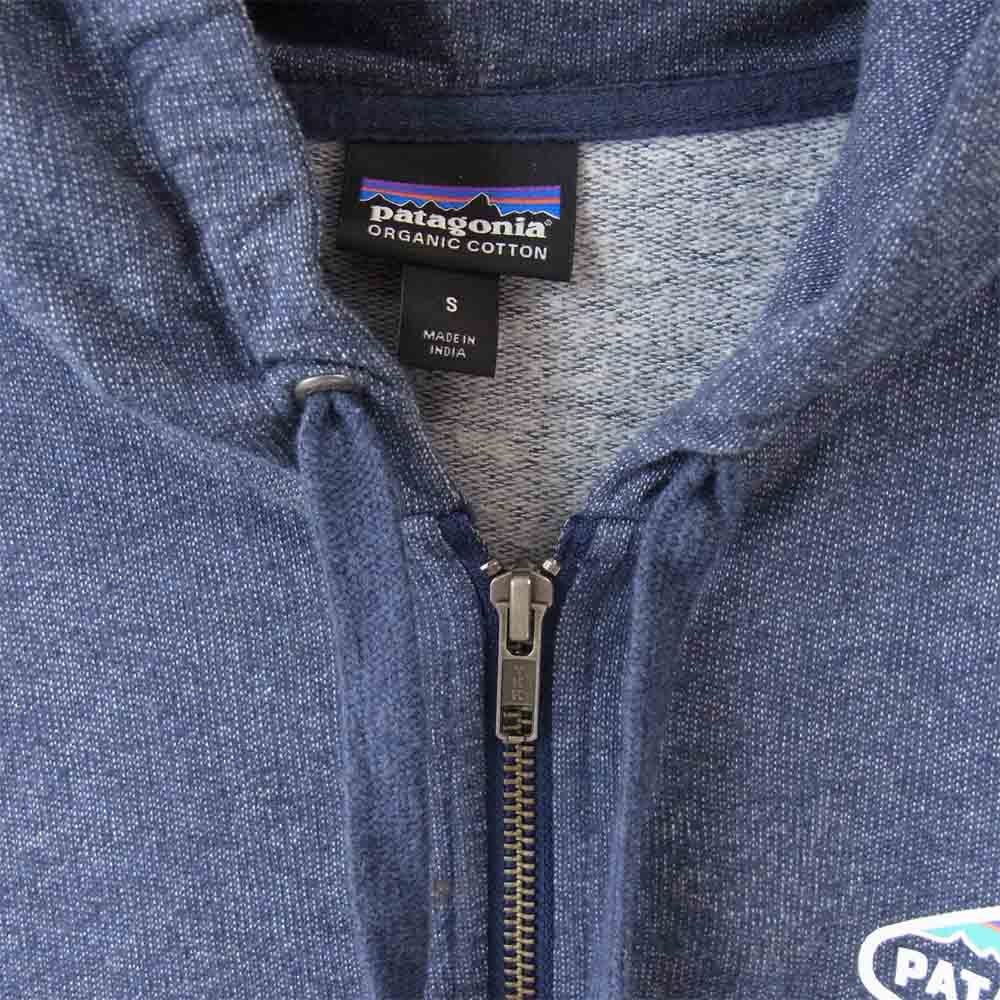 patagonia パタゴニア SP16 39431 FITZ ROY CREST LW FULL ZIPHOODY  フィッツロイ? クレスト ライトウェイト フルジップフーディ ネイビー系 S【中古】