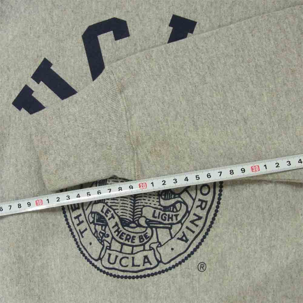 Champion チャンピオン USA製 赤単タグ 復刻 UCLA カレッジ プリント スウェット トレーナー グレー系 M【中古】