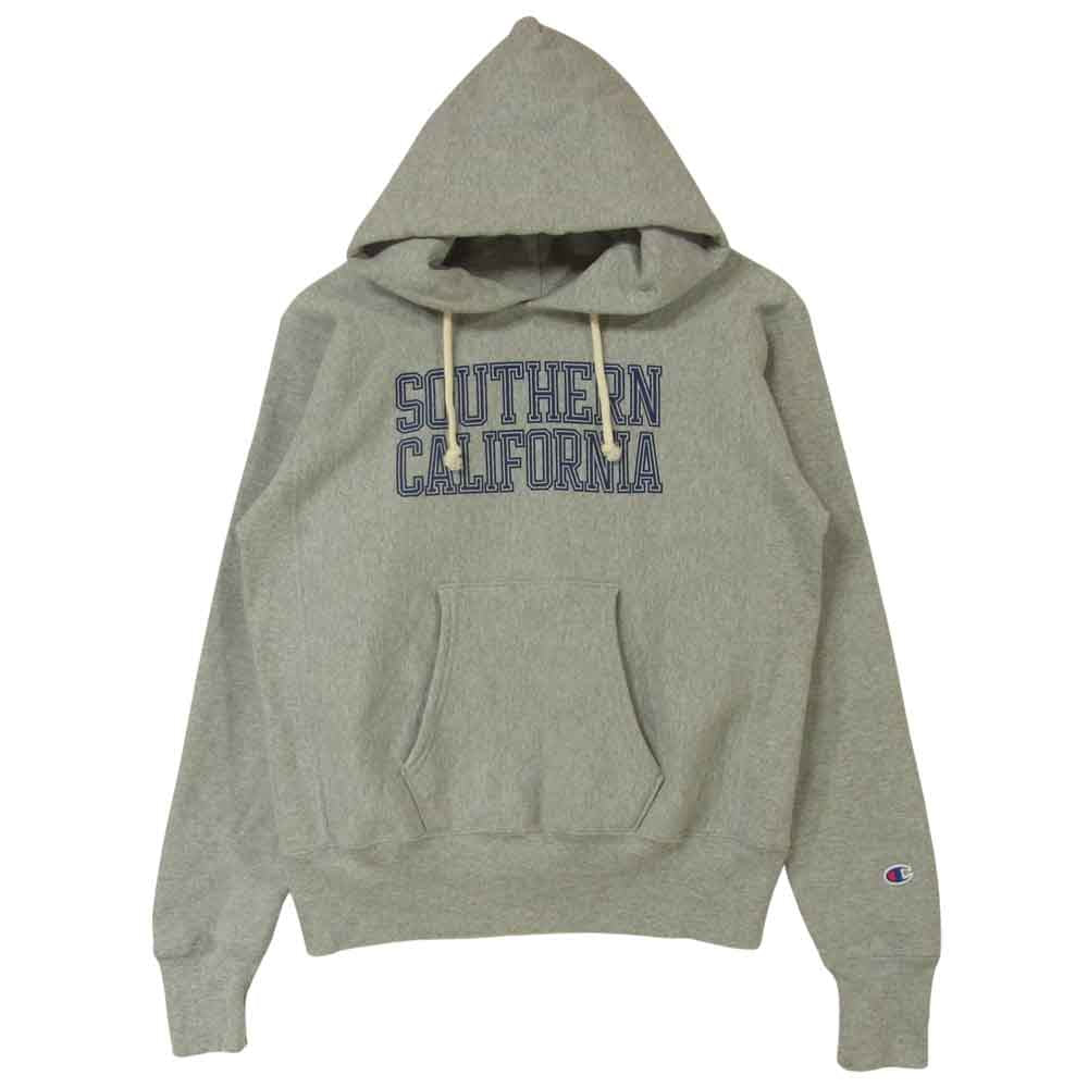 Champion チャンピオン USA製 赤単タグ 復刻 REVERSE WEAVE リバースウィーブスウェット パーカー コットン グレー系 M【中古】